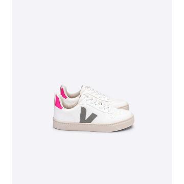 Kids' Veja V-10 CWL Shoes White/Grey | SG 784OKI